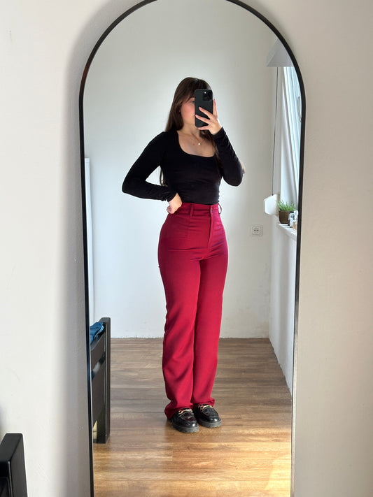 Pantalon Faye | Bordeaux