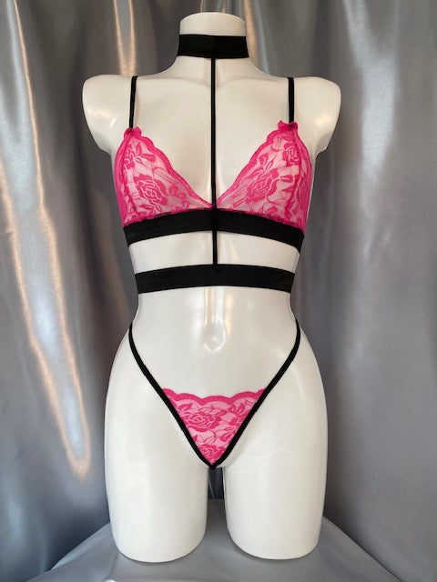 Lingerieset Soft Pink Elegance | Roze